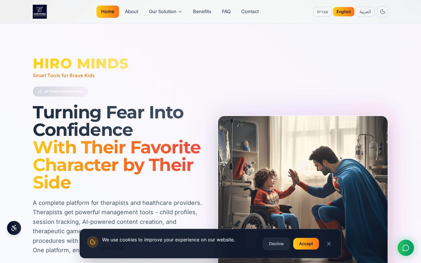 HIRO MINDS Hospital Platform — procedure preparation for children