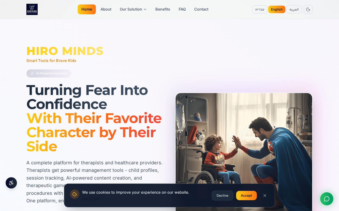 HIRO MINDS — live healthcare-AI platform